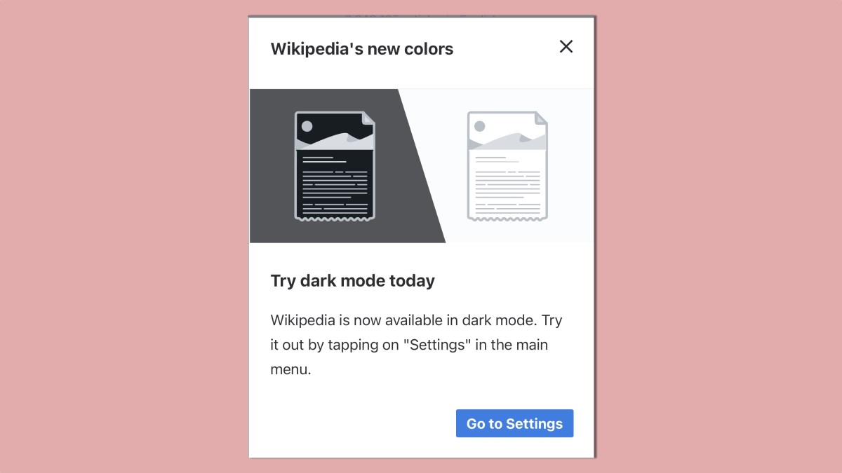 Wikipedia’s mobile website finally gets a dark mode — here’s how to turn it on